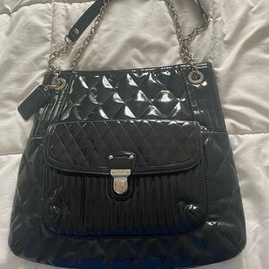 Coach Black Quilted Shoulder Bag